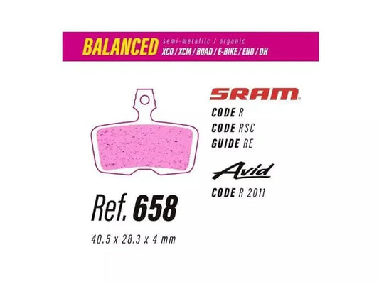 Pastillas LESS BRAKES Balanced 658 - Sram Code, Guide Re