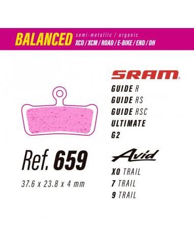 Pastillas LESS BRAKES Balanced 659 - Sram Guide, Ultimate, G2
