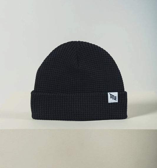 Gorro de Lana Title Waffle Negro
