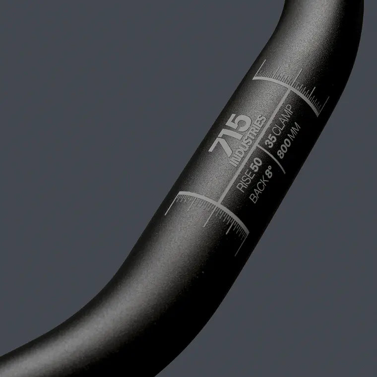 Manillar 715IND RISER BLK/GRAY 35 CLAMP RISE 50