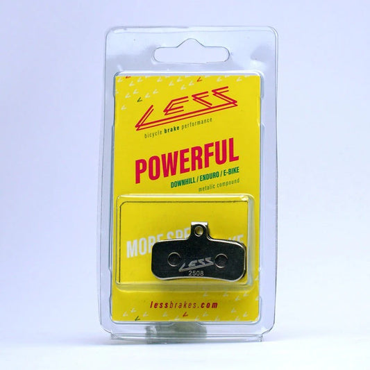 Pastillas LESS BRAKES Powerful 658- Metalicas - Sram Code R,RSC,Guide RE - Avid code R11