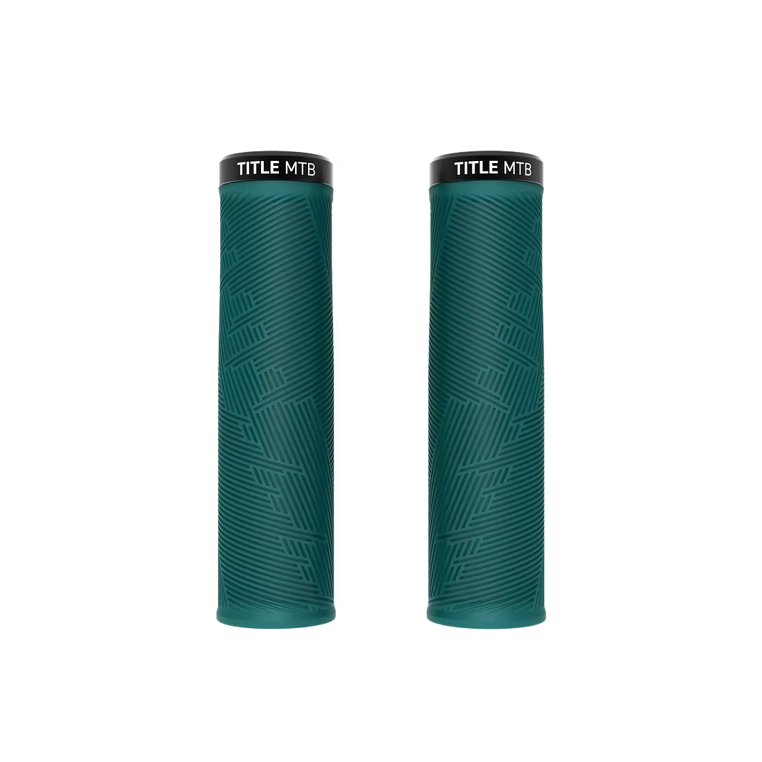 Puños TITLE Lock On Grips XL, Verde Asulado